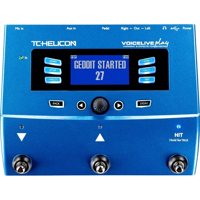 Tc Helicon Voicelive Play Procesador De Efectos Para Voz Azul Acero