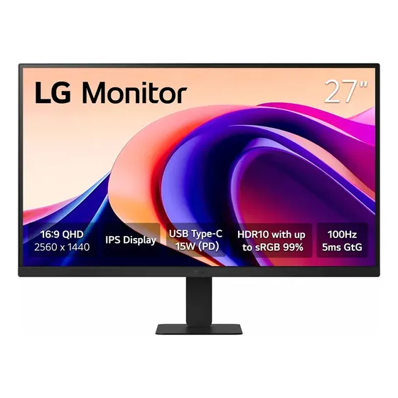 Monitor LG Led 27 Ips Qhd 27u631a-b 100hz Con Hdr10 Negro | Cuotas sin interés