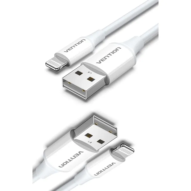 Lightning Vention Cable Pvc Usb 2.0 Mfi Laptop (1m) Pc