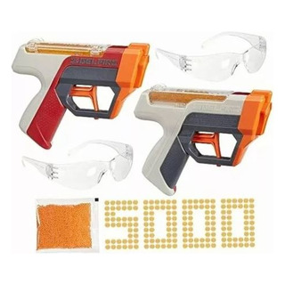 Nerf Pro Gelfire Dual Wield Pack, 2 Blasters, Disparo Sin Nerf Pro Gelfire Dual Wield Pack, 2 Blasters, Disparo Sin
