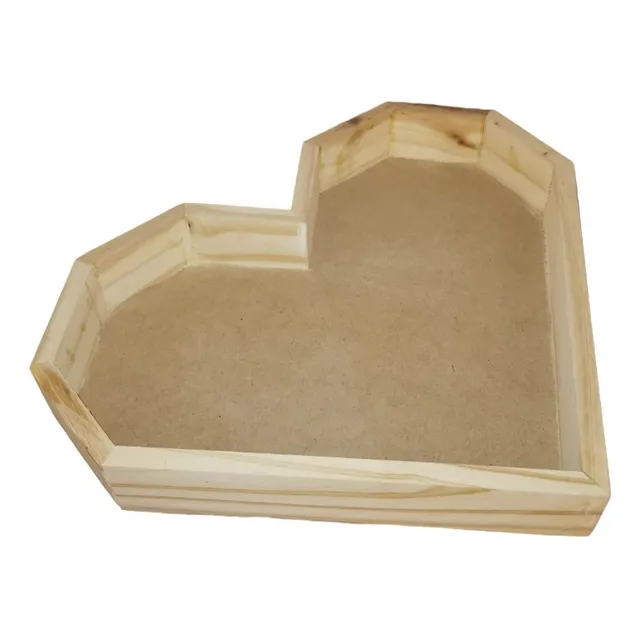 Caja De Madera Corazón