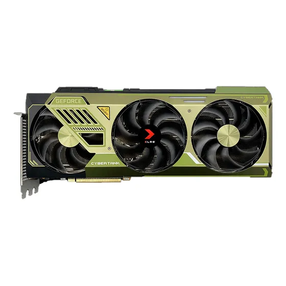 Tarjeta De Video Pny Geforce Rtx 4080 16gb Gddr6x Uprising Triple Fan Cybertank Verde Vcg408016tfxmp