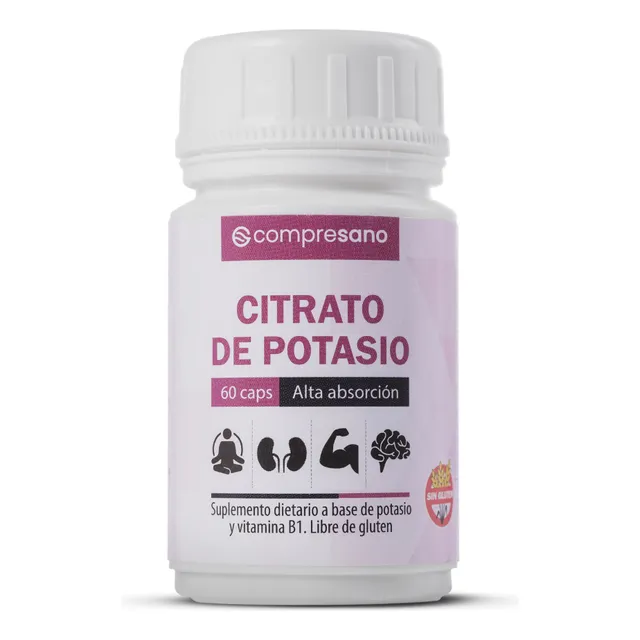 Citrato De Potasio 60caps 400mg 