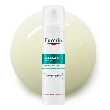 Eucerin Sérum Facial Antiacne Dermo Pure Efeito Triplo 40ml, Antioleosidade, Antimanchas, Thiamidol, Peles Oleosas Oleosa Dia/noite