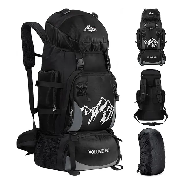 Bolso Mochila De Senderismo Ligera De Gran Capacidad 90l