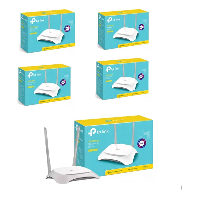 Paquete De 5 Pzas Router Tp-link Tl-wr840n V6, 300 Mbps