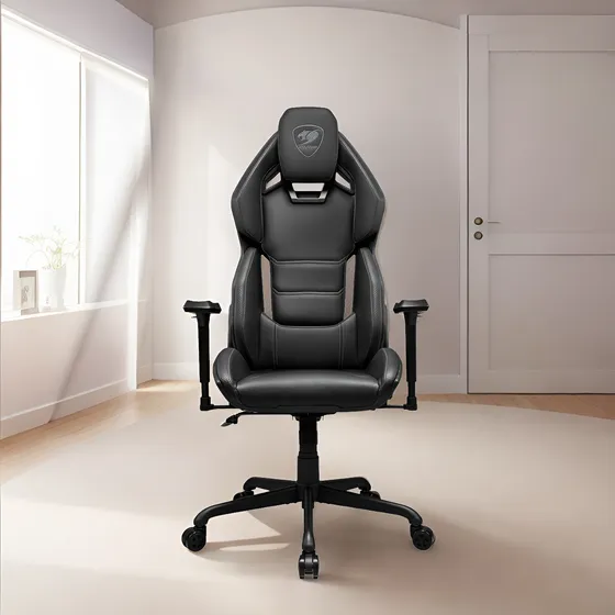Silla Gamer Cougar Hotrod Black Ergonomica Color Negro
