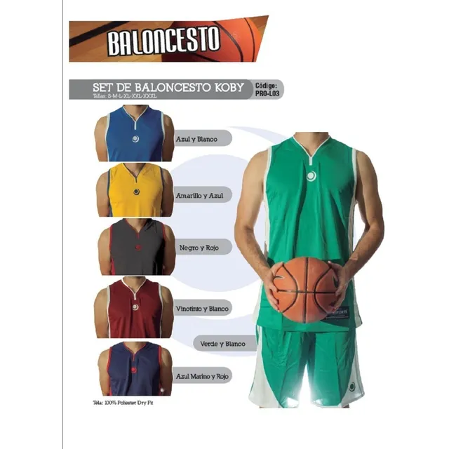 Uniforme De Baloncesto Importado Marca Prosport / Conjunto