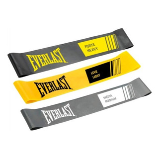 Kit 3 Mini Band Tensão Leve, Média E Forte Everlast Kit 3 Mini Band Tensão Leve, Média E Forte Everlast