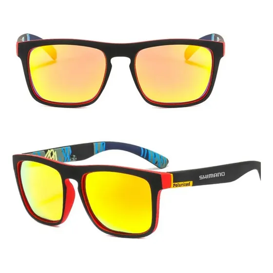 Oculos De Sol Shimano Com Lente Polarizada Pesca Bike Viagem