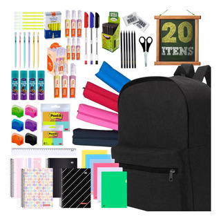Material Escolar Kit Completo Ensino Fundamental Médio Facul Material Escolar Kit Completo Ensino Fundamental Médio Facul
