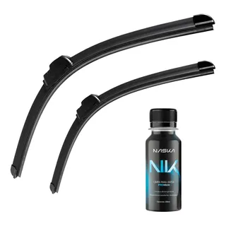 Par Paleta Limpador Para-brisa Silicone Encaixe Gancho Par Paleta Limpador Para-brisa Silicone Encaixe Gancho