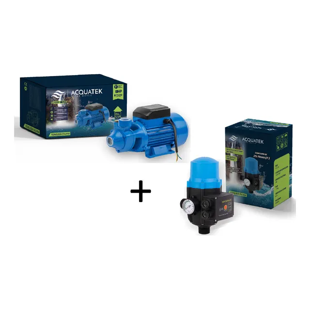 Bomba De Agua 1 Hp Con Press Control Graduable Combo
