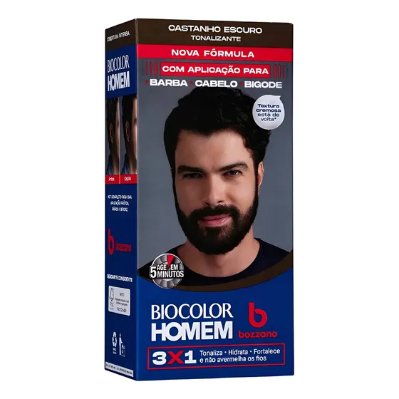 Tinta Biocolor Homem 60ml - Cabelo E Barba Tonalizante