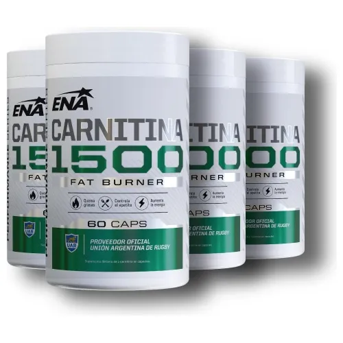 4 Carnitina Ena 1500 Mg Pro Burn X 60 Caps Quemador De Grasa