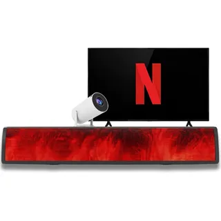Caixa De Som Sem Fio Bluetooth Soundbar Notebook Pc Projetor Preto 1