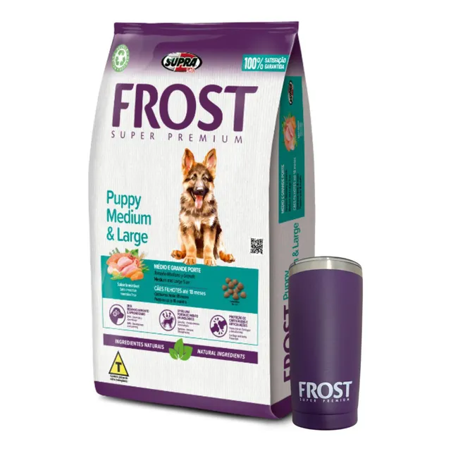 Ración Perro Frost Cachorro Raza Grande Lb 17 Kg + Regalos