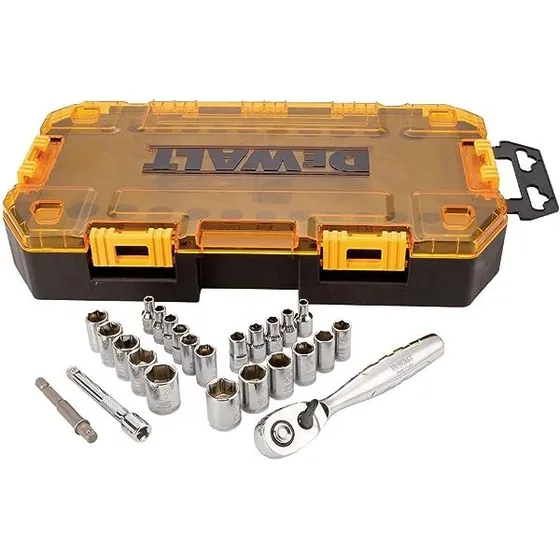 Dewalt Juego De Cubos De Transmision 1/4 Y 3/8 De 34 Piezas