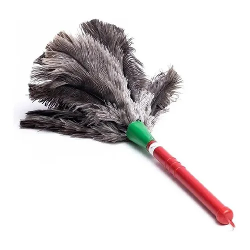 Espanador De Pena De Avestruz 40cm Duster Pra Limpeza A Seco