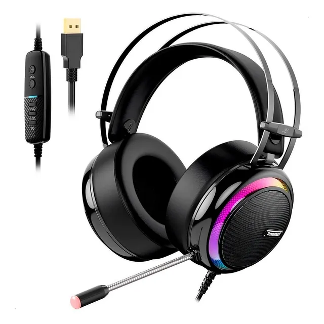 Audifono Gamer Tronsmart Glary Virtual 7.1 Mic Pc Laptop Rgb
