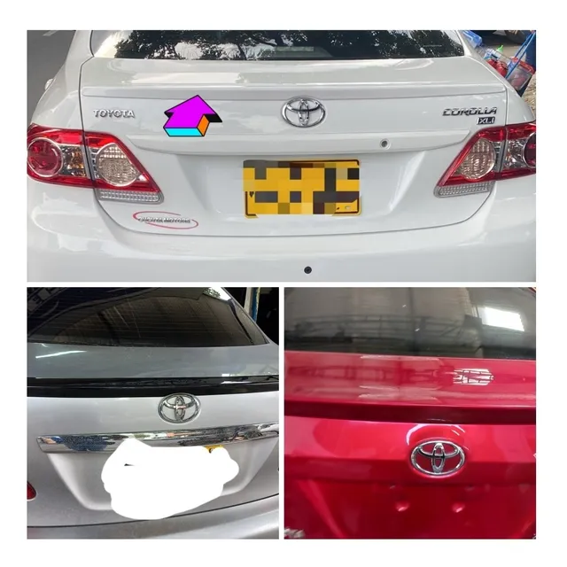 Espoiler  Toyota Corrola 2008- 2015plástico  Original 3m 