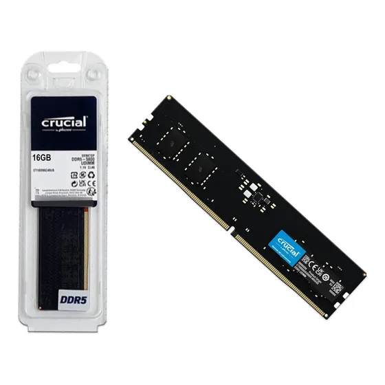 Memoria RAM Crucial Ddr5 para PC, 16 GB, 5600 MHz, CT16G56C46U5 Udimm