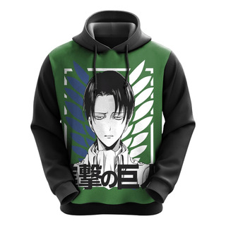 Blusa De Moletom Attack On Titan Série Mangá Levi Ackerman Blusa De Moletom Attack On Titan Série Mangá Levi Ackerman