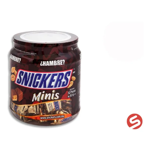 Snickers Mini Vitrolero 52pzs