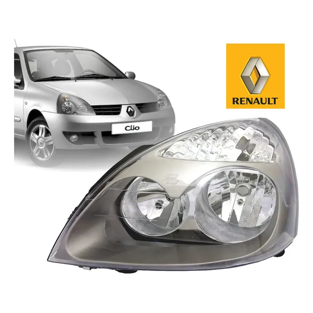 Faro Izquierdo (fondo Gris) Para Renault Clio O Symbol 2005