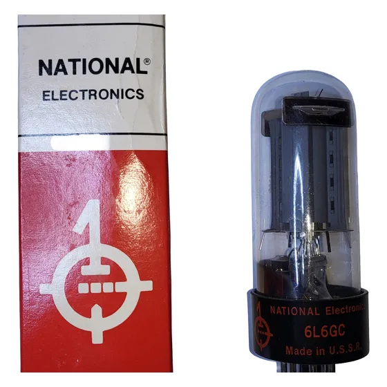 Dos Válvulas Electrónicas 6l6 Gc Nos National / Cei