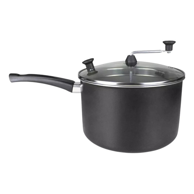 Panela De Fazer Pipoca Profissional P/ Pipoqueiro Cor Preto Panela De Fazer Pipoca Profissional P/ Pipoqueiro Cor Preto
