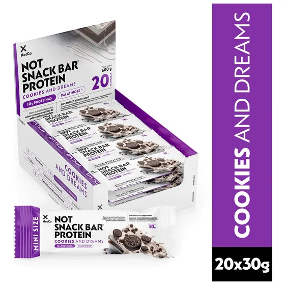Barras Proteina Notsnack Bar Cookies And Dreams Notco 20x30g