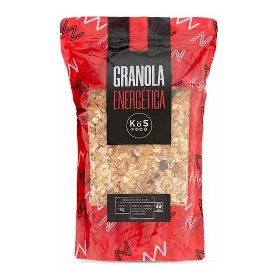 Granola Kos Energetica 1kg Avena Mani Pasas Almendras Nueces