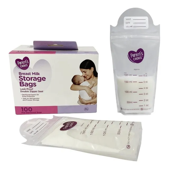 Bolsas Almacenar Leche Materna 100pz Parents Choice Env Grat