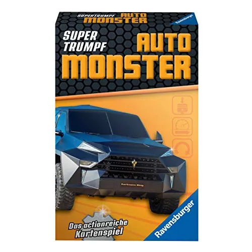 Juego De Cartas Ravensburger Super Trump Car Monster Para Fa