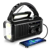 Radio Am/fm Con Energía Solar Carga Usb Y Luz Radios Audio