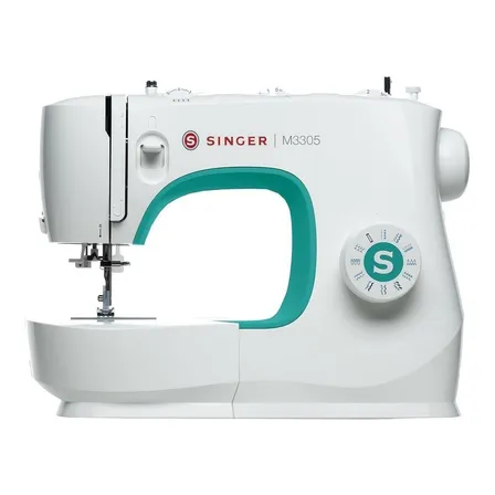 Máquina de coser recta Singer M M3305 portable color blanco/verde
