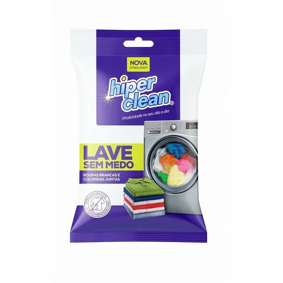 Kit 10 Cx Lenço Lave Sem Medo Antimancha Roupas Coloridas