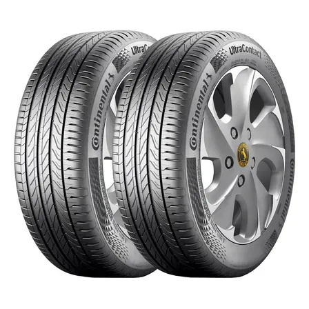 Pack De 2 Llantas Continental, Ultracontact 205/55r16, 91v V.
