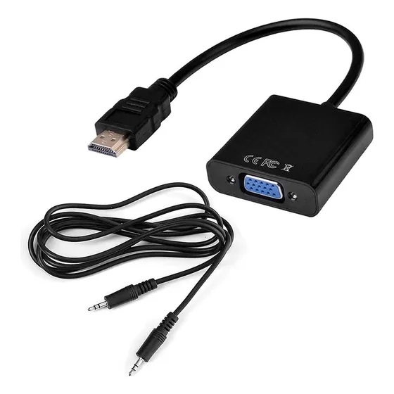 Dispositivo Adaptador Hdmi Vga De Imagen Resolucion 1080p 