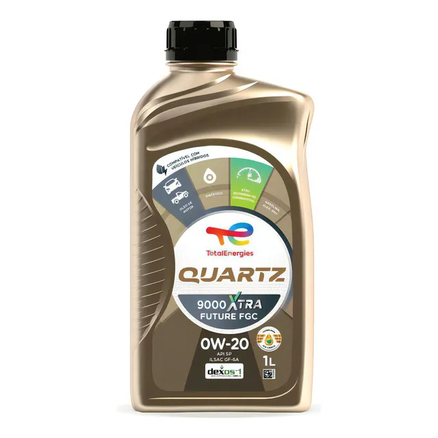 Óleo de motor 0W-20 Sintético Quartz 9000 Xtra Future Fgc - carros híbridos