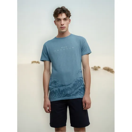 Bermuda Hombre  Azul Seven Algodón 45100341-51898