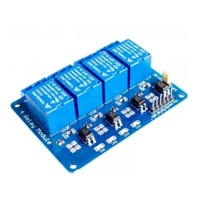 Modulo Rele 4 Canales Relay Arduino 5v Microcontrolador Pic