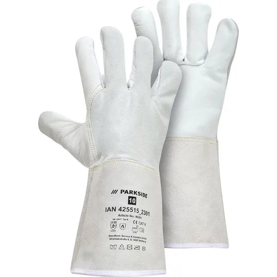 Guantes Para Soldar Fabricados En Cuero Resistente Al Calor