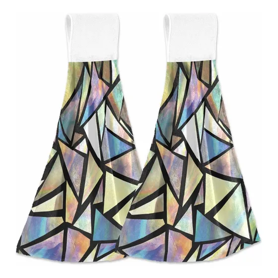 Nander Toalla Absorbente Algodon Iridiscente Triangulo 2