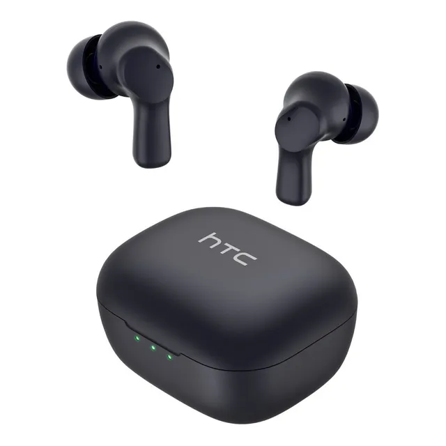 Audífonos Inalámbricos In Ear Htc TWS4 ENC Cancelacion Ruido IPX4 Asistente De Voz BT5.3 Auriculares Manos Libres Gamer Con Altavoces Estéreo Microfonos Estuche Luz LED Para Celular PC 70H En Espera