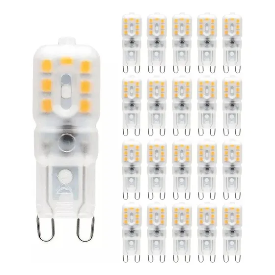Lámpara Foco Base G9 Bombilla Led Cápsula Luz 3w 110v 20pzs 