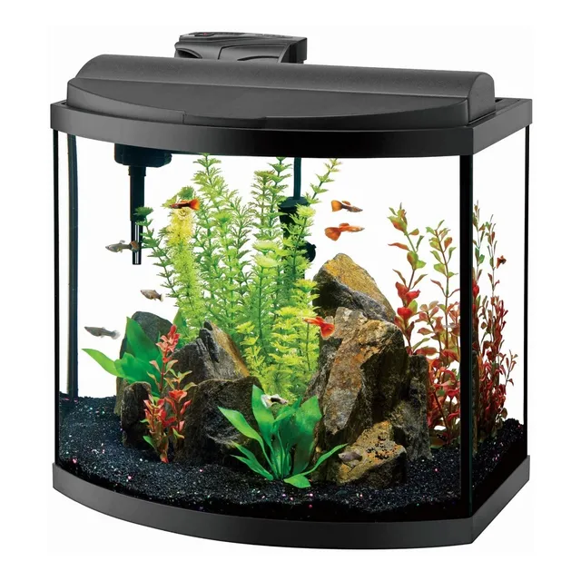Acuario Agua Dulce Aqueon 16 Gal Led Curvo Kit Completo 