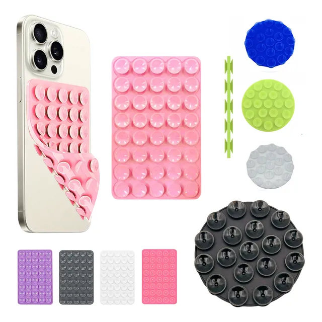 Soporte Silicona Celular Ventosas Doble Popsocket Chupas