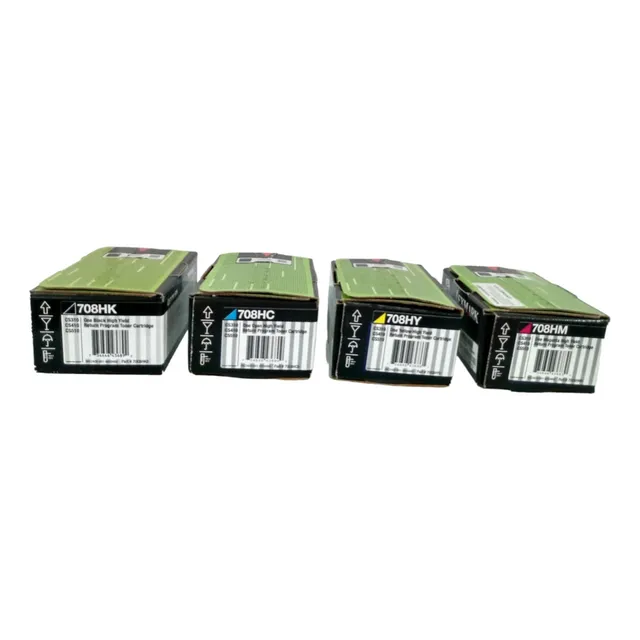708hk/ 708hc/ 708hy/ 708hm Lexmark Original Paq. C/4 Piezas